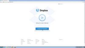 Dropbox Startseite
