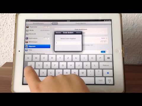 Code Sperre am iPad einrichten - Video