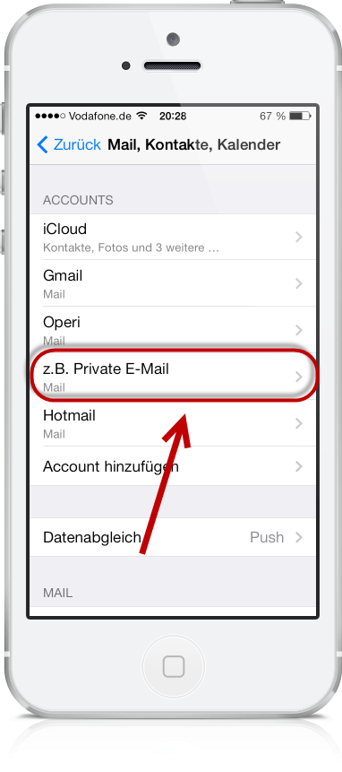 T-Online E-Mail am iPhone 08