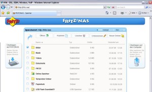 Fritzbox NAS per Browser