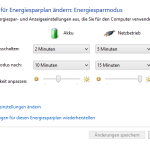 Energiesparmodus Windows 8.1