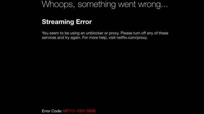 Netflix VPN Proxy Error